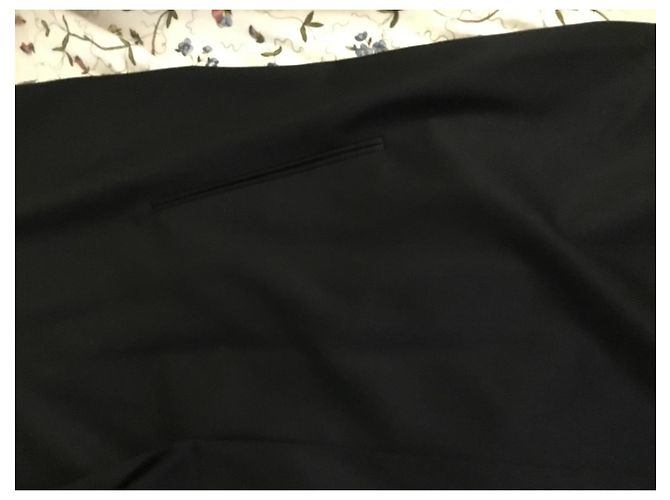 Mm6 Kleid aus schwarzer Wolle - Ansicht 8
