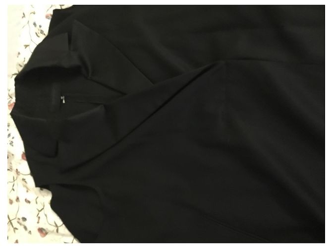 Mm6 Kleid aus schwarzer Wolle - Ansicht 9