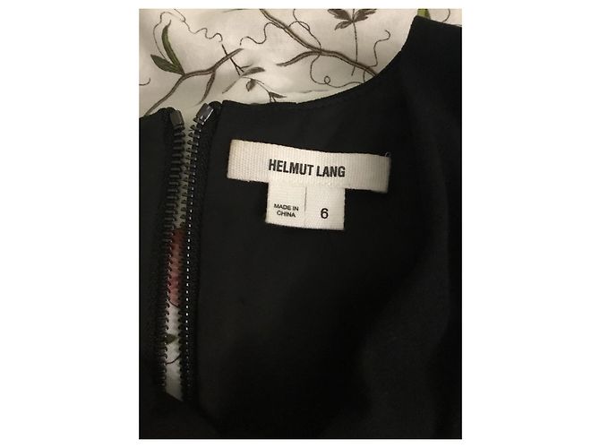 Conjunto de saia e casaco preto de lã Helmut Lang - vista 13