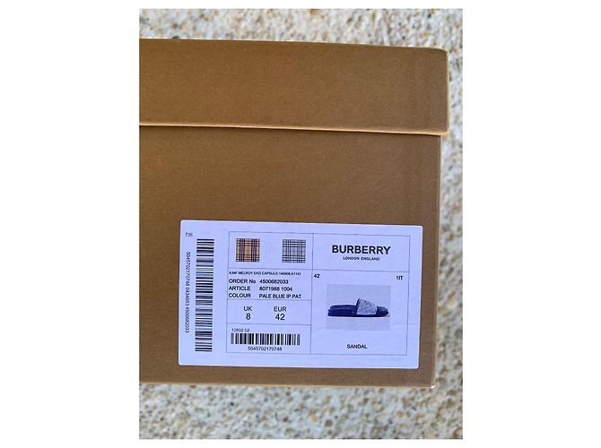 Chanclas Burberry monograma londinense Azul - vista 12