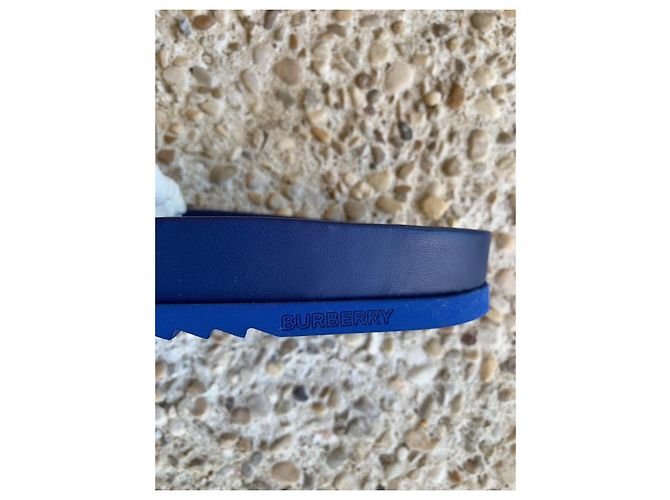 Chanclas Burberry monograma londinense Azul - vista 7