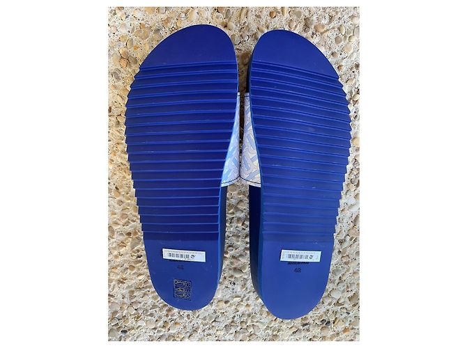 Chanclas Burberry monograma londinense Azul - vista 8