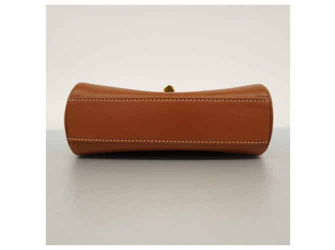 Céline Borsa a spalla in pelle marrone Celine - vista 3