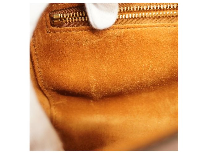 Céline Borsa a spalla in pelle marrone Celine - vista 7