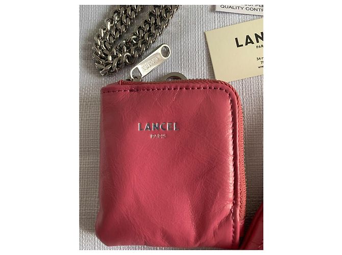 Pochette per telefono Lancel Midi-Minuit in pelle trapuntata rosa - vista 10