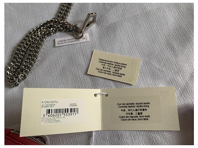 Pochette per telefono Lancel Midi-Minuit in pelle trapuntata rosa - vista 15