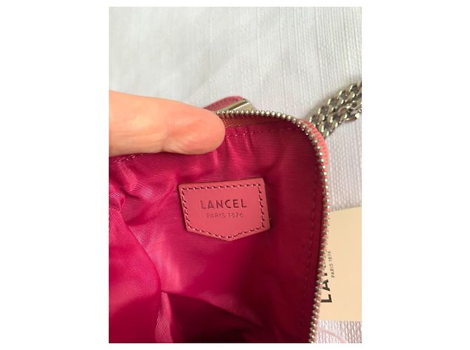 Pochette per telefono Lancel Midi-Minuit in pelle trapuntata rosa - vista 6