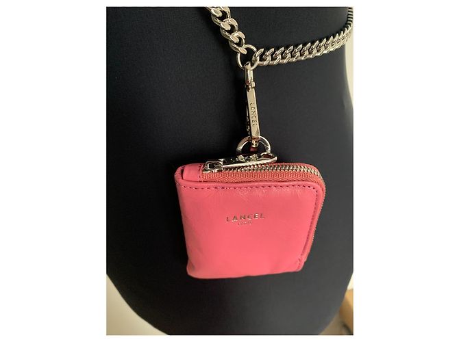 Pochette per telefono Lancel Midi-Minuit in pelle trapuntata rosa - vista 7