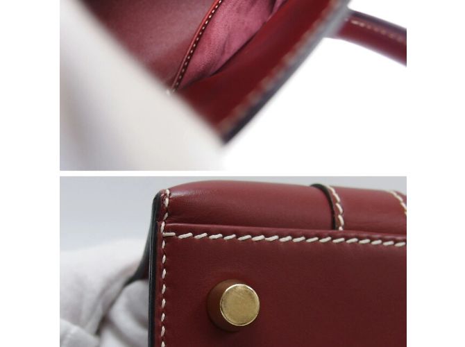Hermès Borsa Hermes Drag 2 37 in Bordeaux Bordò - vista 10