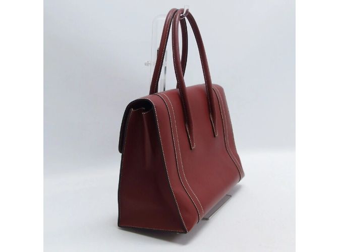 Hermès Borsa Hermes Drag 2 37 in Bordeaux Bordò - vista 3