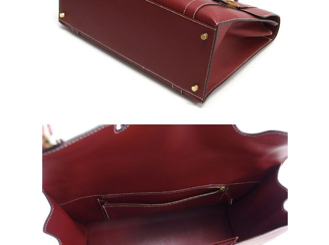 Hermès Borsa Hermes Drag 2 37 in Bordeaux Bordò - vista 4