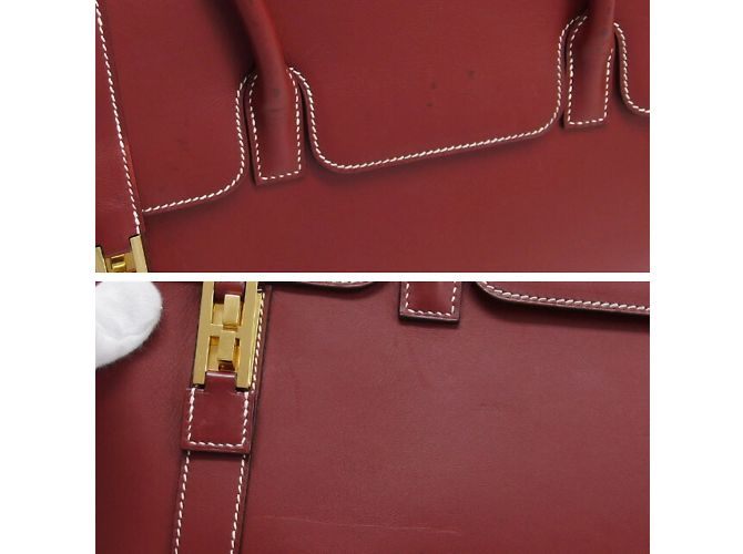 Hermès Borsa Hermes Drag 2 37 in Bordeaux Bordò - vista 6