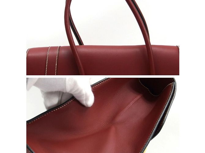 Hermès Borsa Hermes Drag 2 37 in Bordeaux Bordò - vista 8