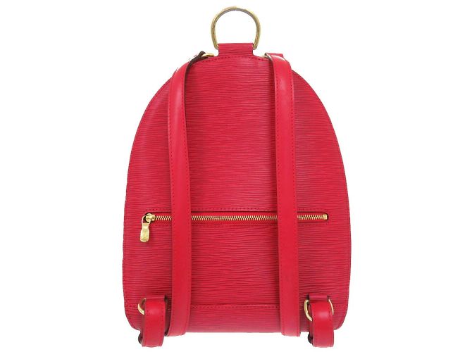 Zaino Mabillon Epi Louis Vuitton in rosso castigliano - vista 3