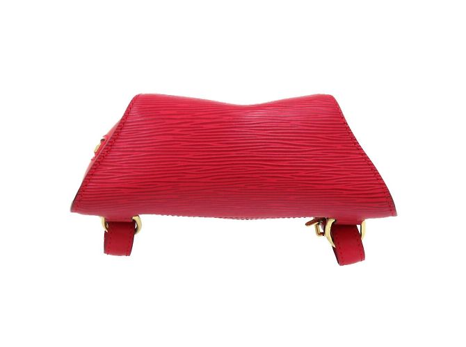 Zaino Mabillon Epi Louis Vuitton in rosso castigliano - vista 4