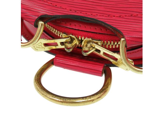 Zaino Mabillon Epi Louis Vuitton in rosso castigliano - vista 9