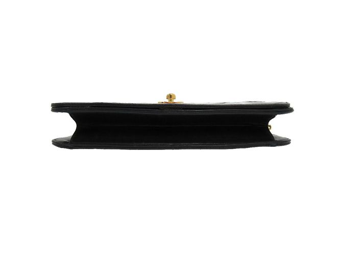 Chanel Schultertasche aus gestepptem Lammleder Schwarz - Ansicht 4