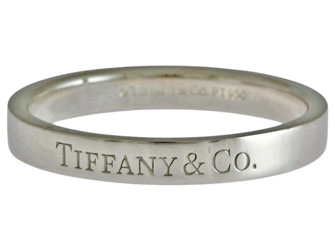 Tiffany & Co Anello piatto Tiffany in platino 950 - vista 3