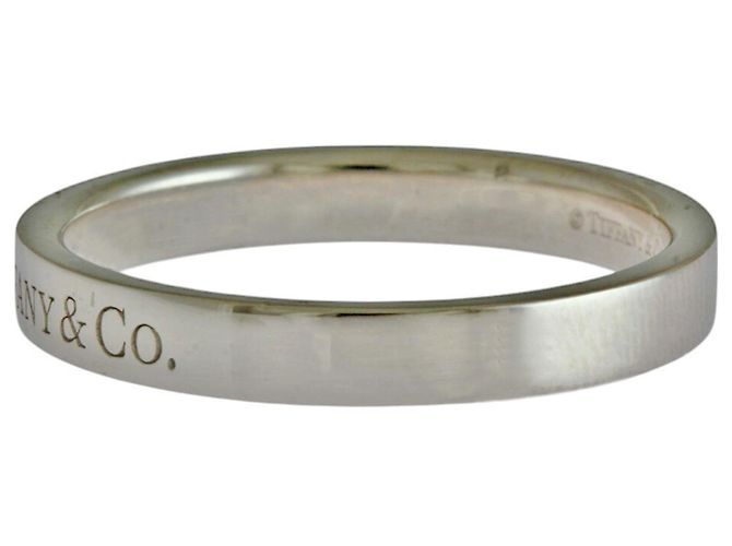 Tiffany & Co Anello piatto Tiffany in platino 950 - vista 4