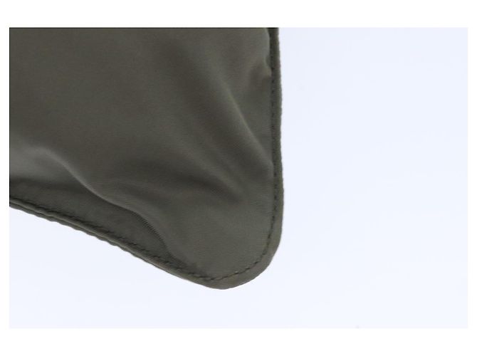 PRADA Schultertasche Nylon Grau Silber Authentisch ep5770 Braun - Ansicht 16
