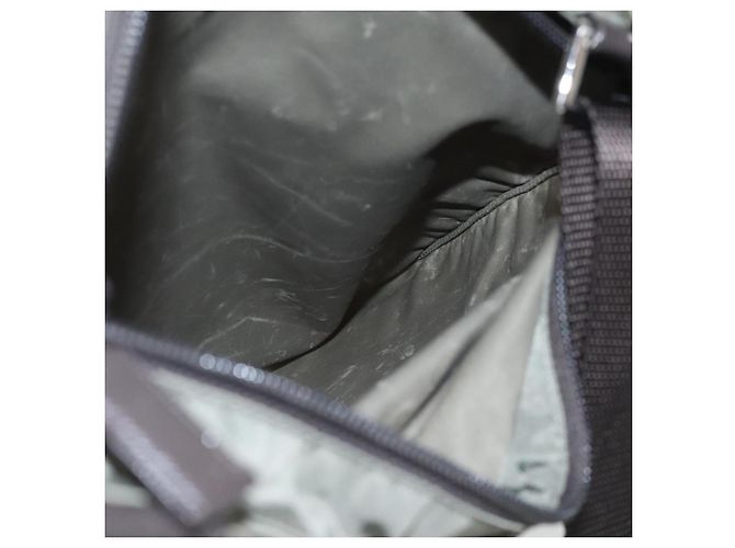 PRADA Schultertasche Nylon Grau Silber Authentisch ep5770 Braun - Ansicht 22