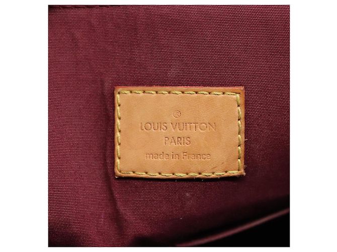 LOUIS VUITTON Monogram Vernis Avalon borsa a mano con zip Amarante M91594 LV Auth mr482 Bordò - vista 17