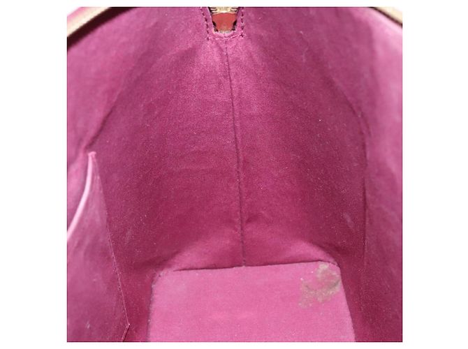 LOUIS VUITTON Monogram Vernis Avalon borsa a mano con zip Amarante M91594 LV Auth mr482 Bordò - vista 18