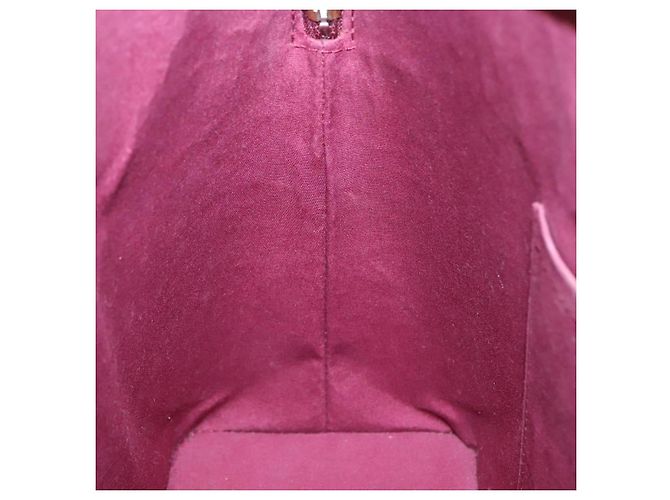LOUIS VUITTON Monogram Vernis Avalon borsa a mano con zip Amarante M91594 LV Auth mr482 Bordò - vista 19