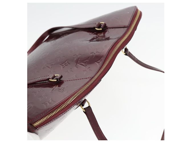 LOUIS VUITTON Monogram Vernis Avalon borsa a mano con zip Amarante M91594 LV Auth mr482 Bordò - vista 6