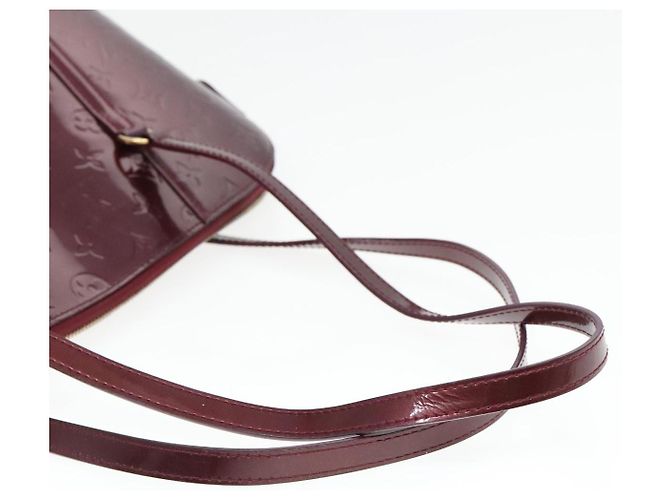 LOUIS VUITTON Monogram Vernis Avalon borsa a mano con zip Amarante M91594 LV Auth mr482 Bordò - vista 7