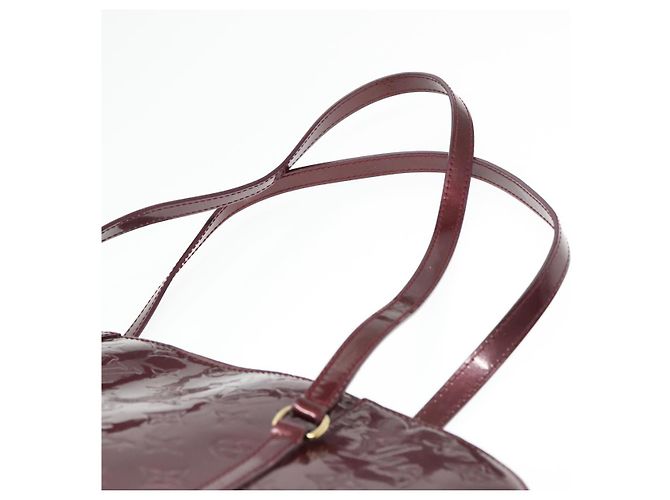 LOUIS VUITTON Monogram Vernis Avalon borsa a mano con zip Amarante M91594 LV Auth mr482 Bordò - vista 8