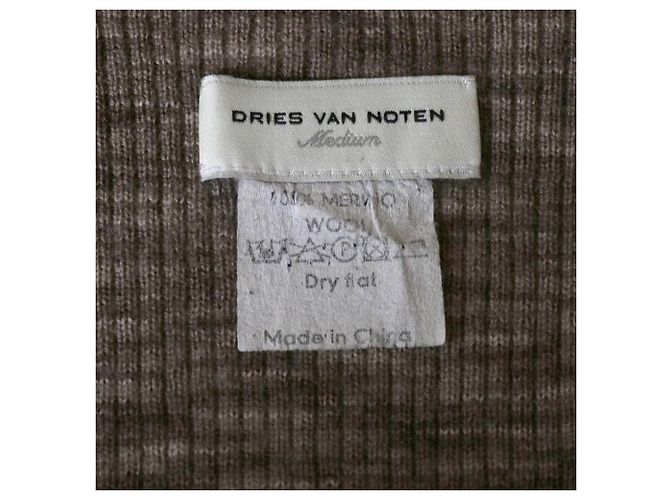 Top de lana gris melange de Dries Van Noten - vista 5