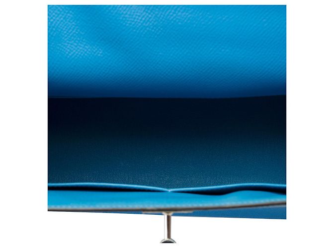Hermès Sac HERMES Kelly 28 en Cuir Bleu - 102158 - vue 9