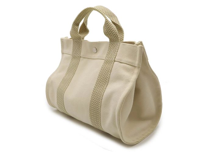 Hermès Hermes Cannes PM Tote Tasche Beige Roh - Ansicht 3