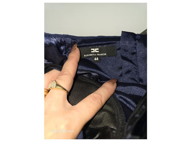 Elisabetta Franchi Kleid Dunkelblau Polyester - Ansicht 7