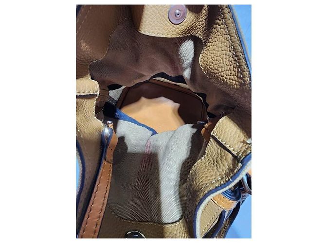 Burberry Canvas Mega Check Mini Ashby Hobo Saddle Bag Braun/Beige - Ansicht 14