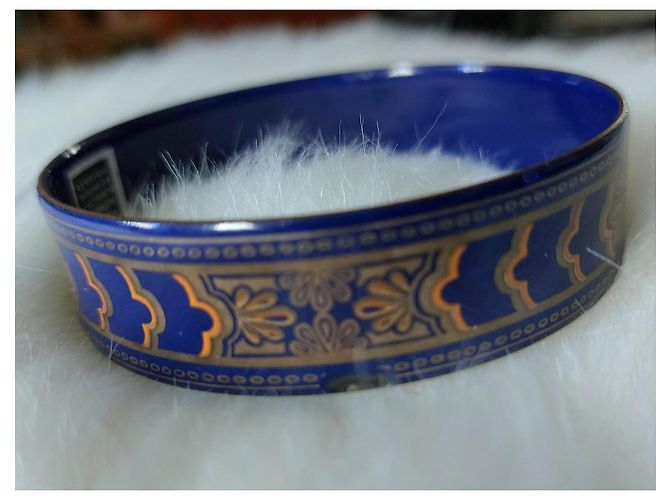 Pulsera Michaela Frey Wille. Blanco Azul Dorado - vista 11