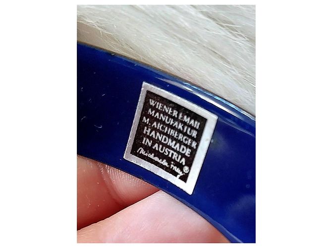 Pulsera Michaela Frey Wille. Blanco Azul Dorado - vista 8