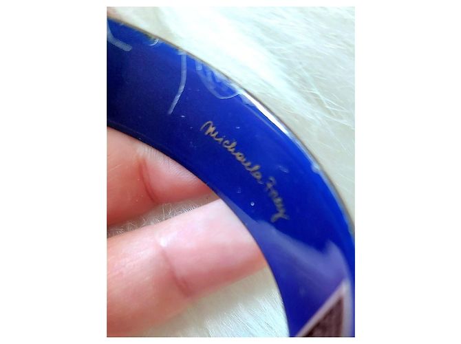 Pulsera Michaela Frey Wille. Blanco Azul Dorado - vista 9