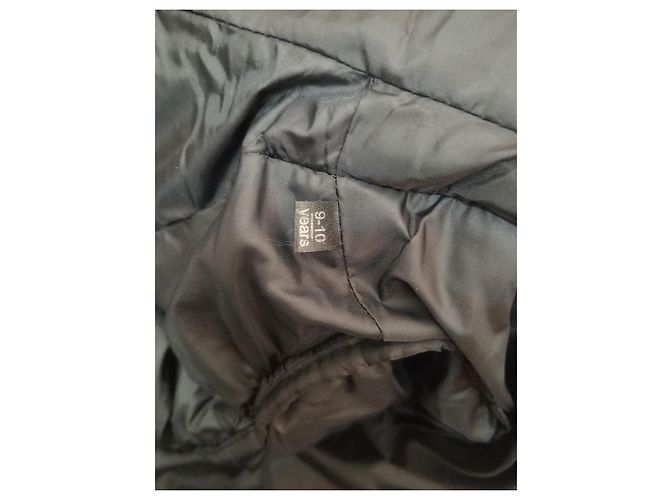 Manteau Moncler Garçon Réversible Noir Viscose - vue 11