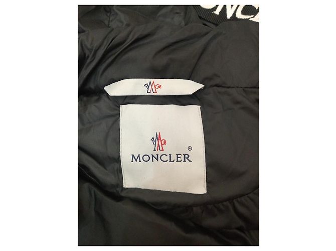 Manteau Moncler Garçon Réversible Noir Viscose - vue 12