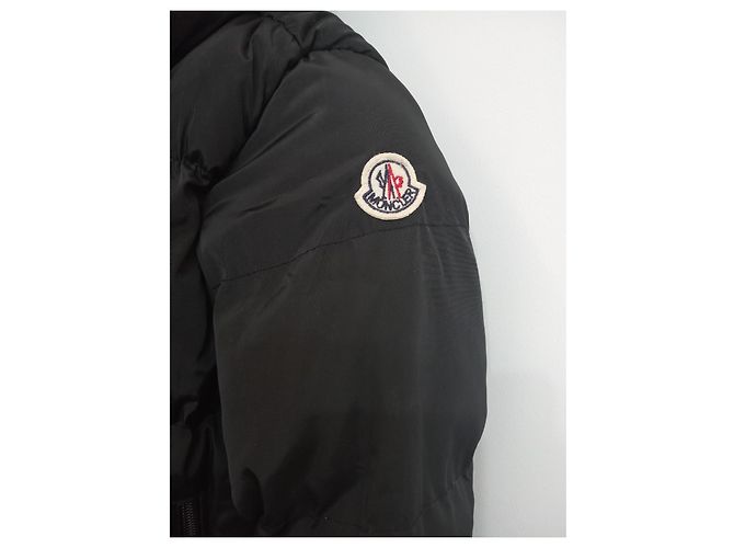 Manteau Moncler Garçon Réversible Noir Viscose - vue 2