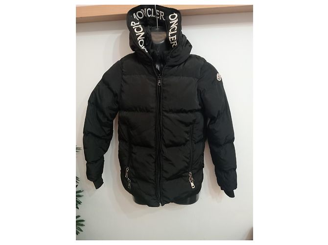 Manteau Moncler Garçon Réversible Noir Viscose - vue 3
