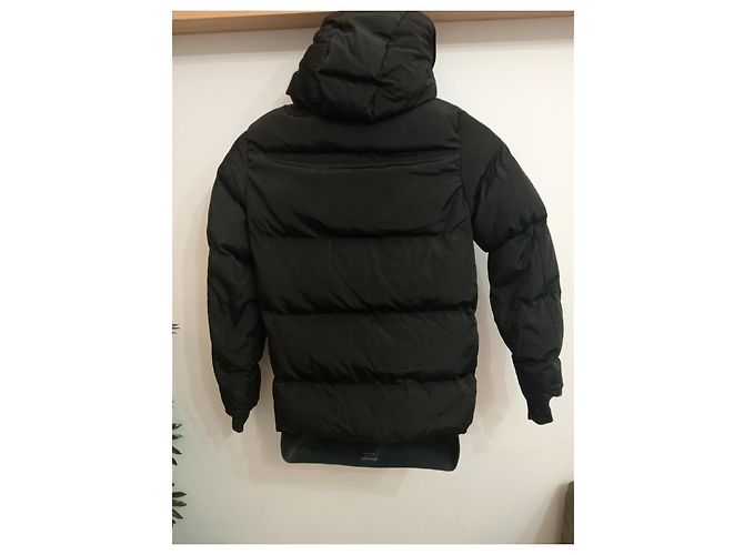 Manteau Moncler Garçon Réversible Noir Viscose - vue 4