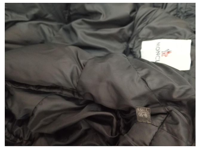 Manteau Moncler Garçon Réversible Noir Viscose - vue 9