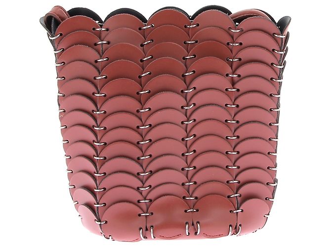 Borse Paco Rabanne T. Pelle Marrone - vista 2