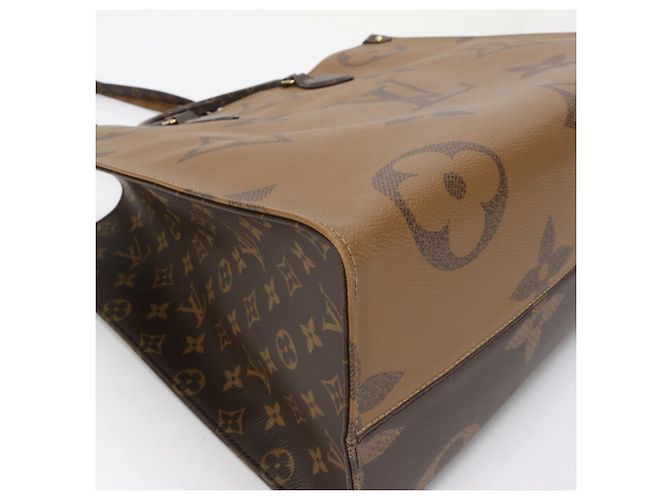 Sac à main On-the-Go GM Monogram Géant Inversé Louis Vuitton Marron - vue 10