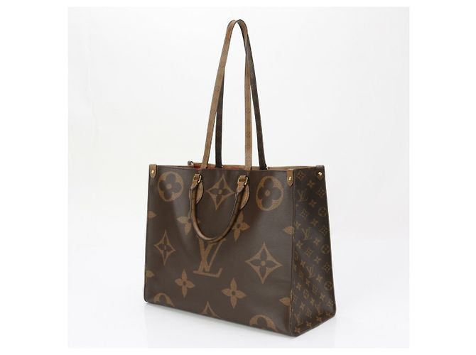 Sac à main On-the-Go GM Monogram Géant Inversé Louis Vuitton Marron - vue 2