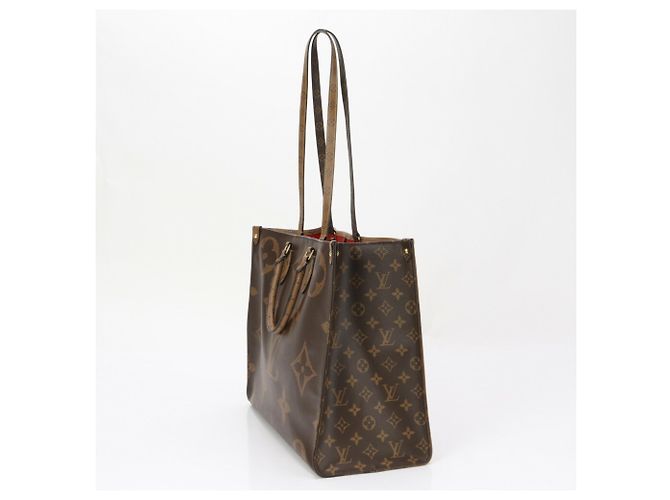 Sac à main On-the-Go GM Monogram Géant Inversé Louis Vuitton Marron - vue 5