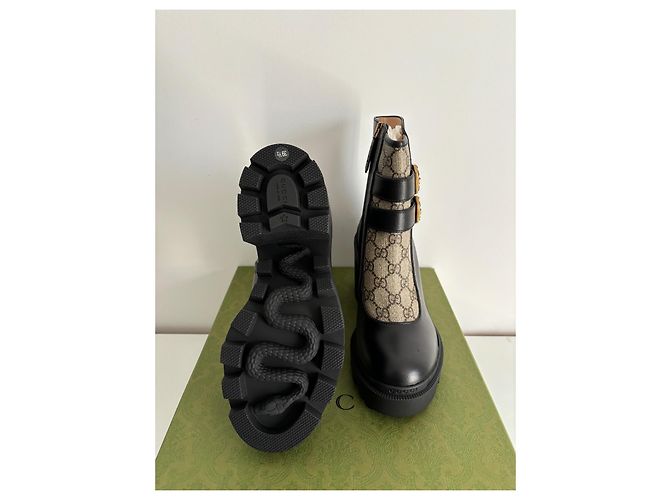 Botines Gucci de cuero negro - vista 5